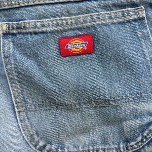 Dickies Light Blue Relaxed Fit Men's Jeans with Logo Patch